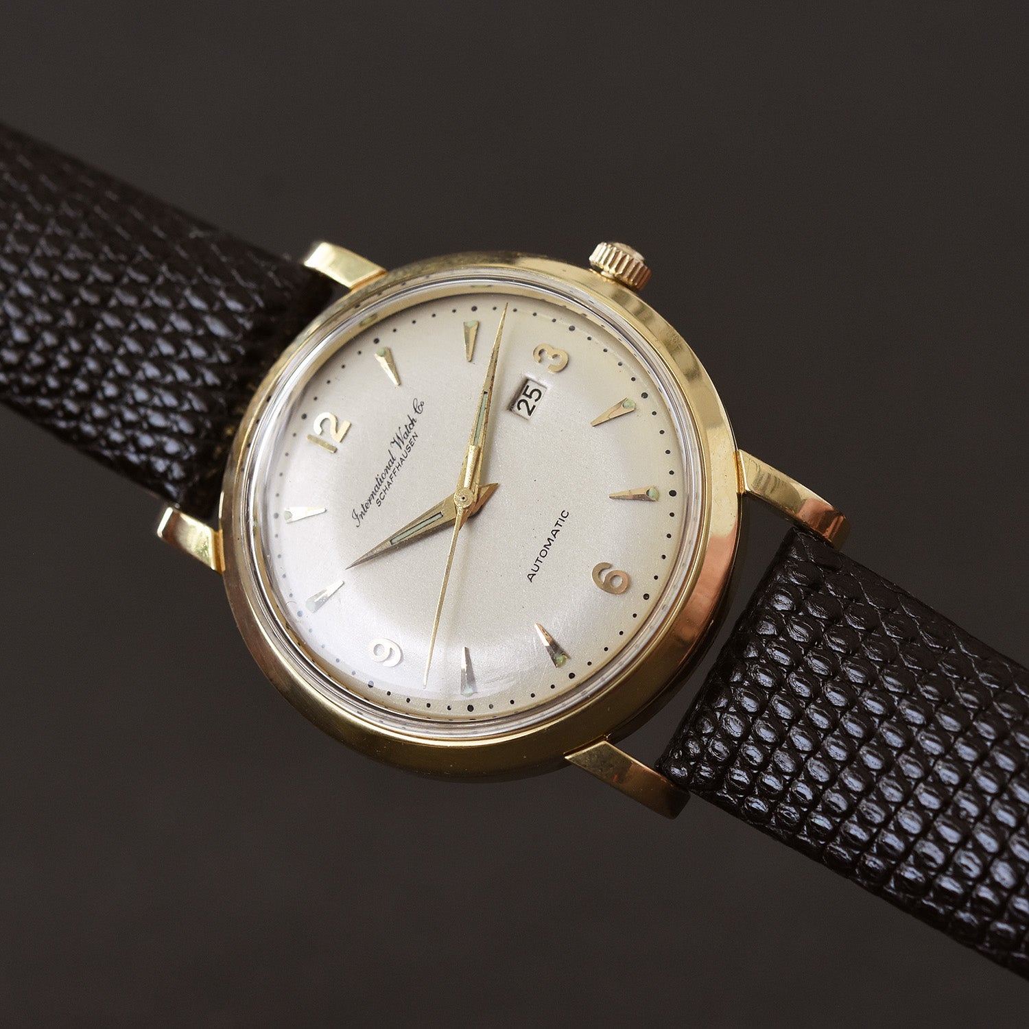 1952 IWC Schaffhausen Automatic 18K Gold 'Pellaton' Watch