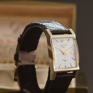 1957 LONGINES Gents 14K Gold Vintage Watch w/Box