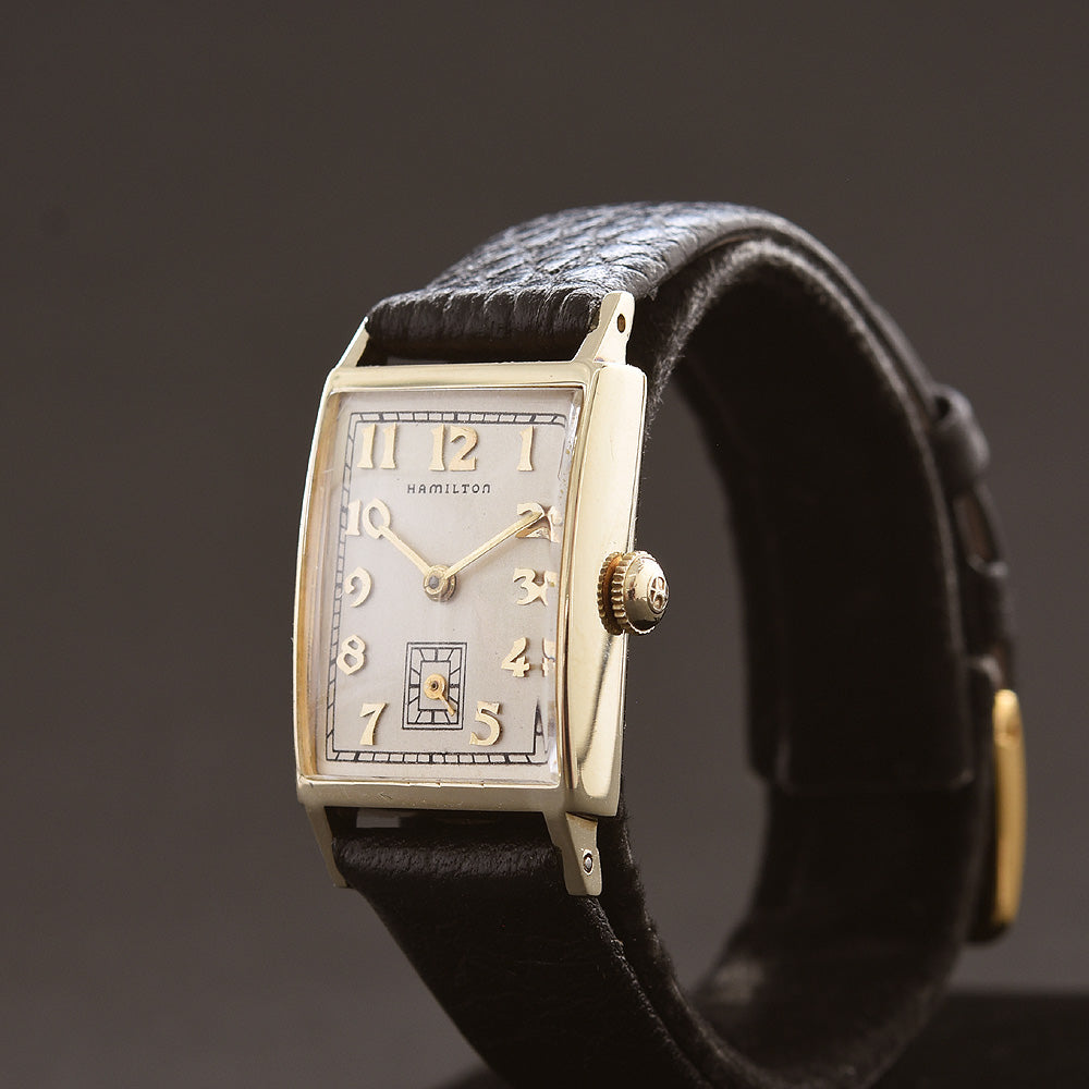 1952 HAMILTON USA 'Brock' 14K Gold Gents Dress Watch