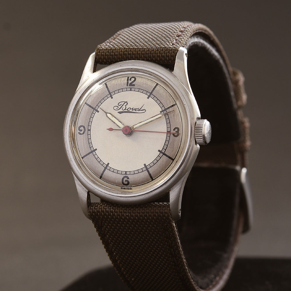 40s BOVET Swiss Gents WW2 Military Style Watch