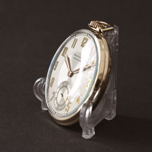 1938 WALTHAM USA 'Premier' Art Deco Slim Pocket Watch