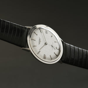 1959 LONGINES Gents 14K Solid White Gold Slim Dress Watch