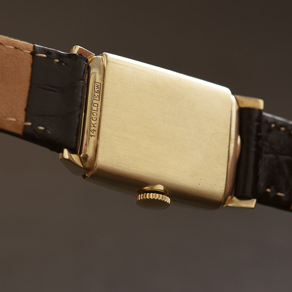 1950 LORD ELGIN 14K Gold Model 4518 Gents Dress Watch
