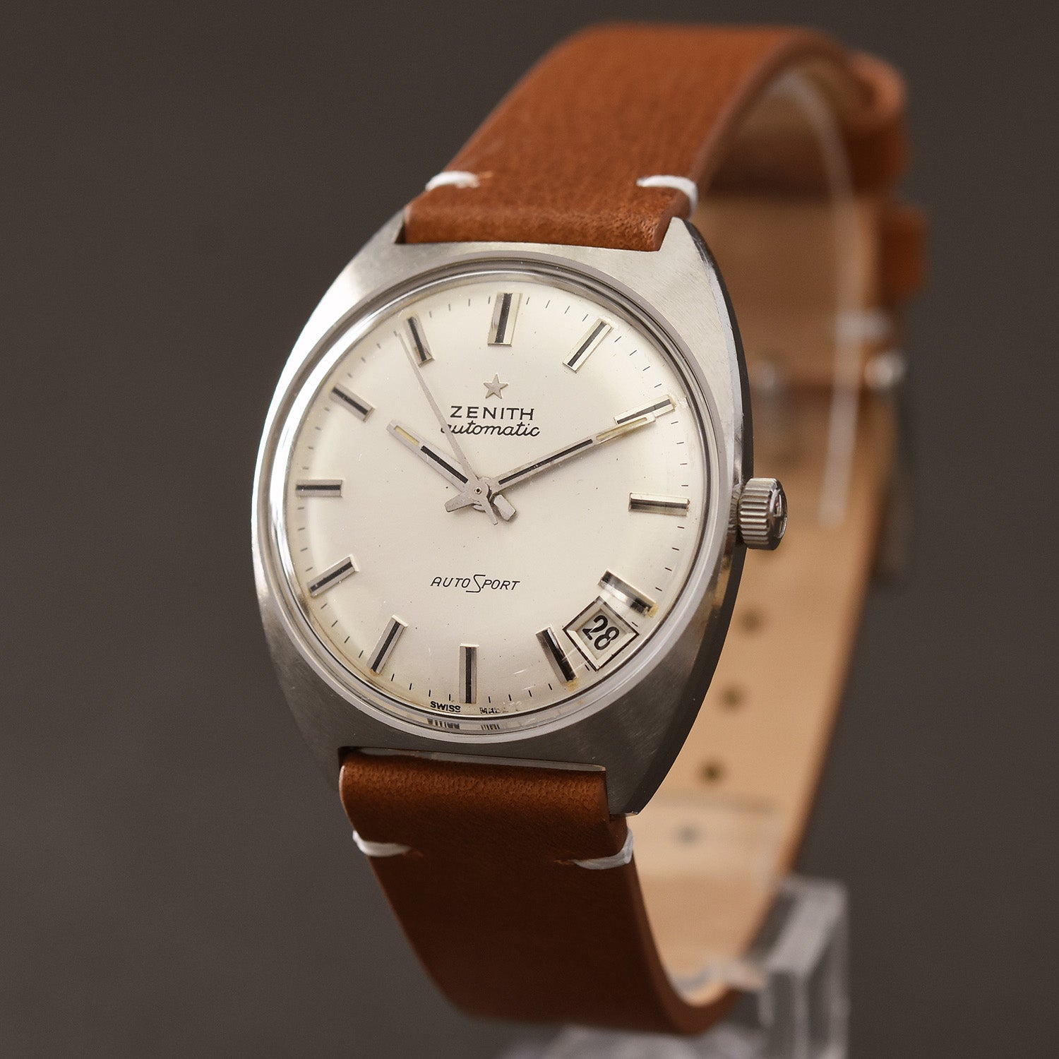60s ZENITH Auto-Sport Date Swiss Gents Vintage Watch