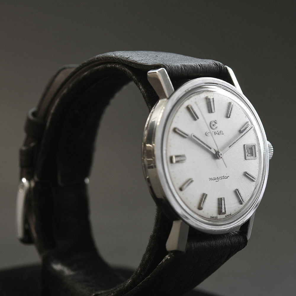 50s CYMA Navystar Automatic Date Gents Swiss Vintage Watch