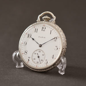 1910 ELGIN G.M. Wheeler G. 347 Art Deco Pocket Watch