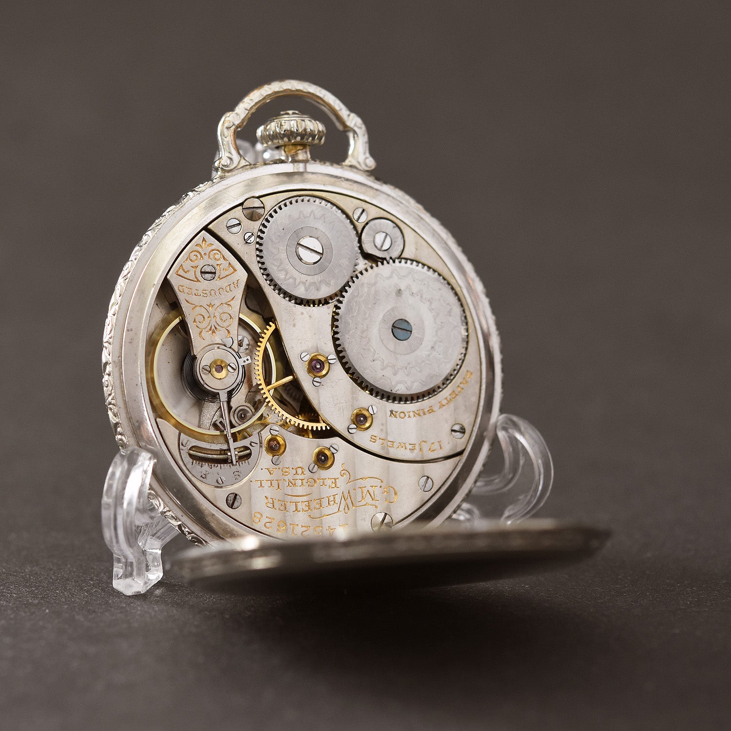1910 ELGIN G.M. Wheeler G. 347 Art Deco Pocket Watch