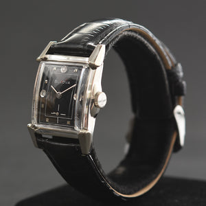 1953 BULOVA USA 'Clifton' Gents Black Dial Dress Watch