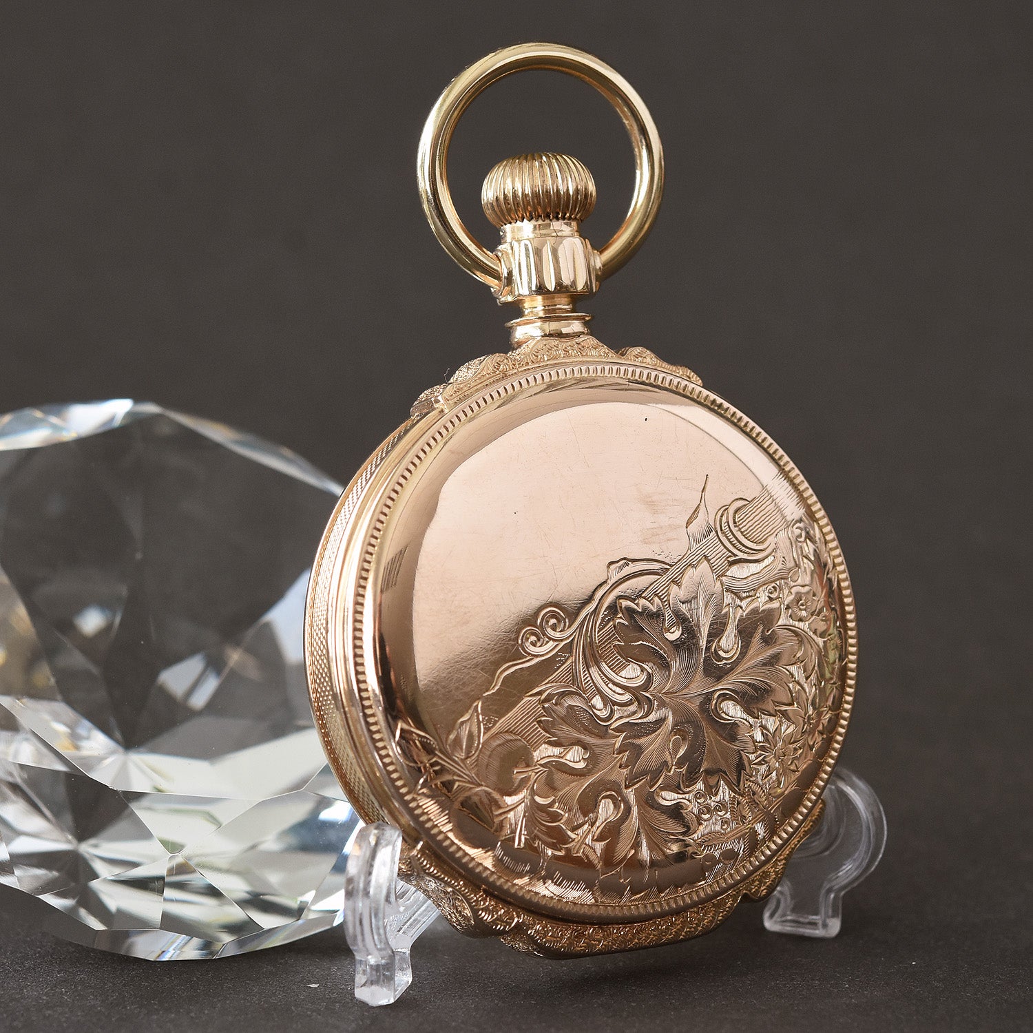 1882 Am. WALTHAM Hillside 14K Gold Hunter 14s Pocket Watch