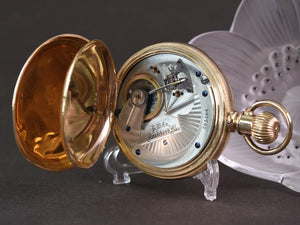 1887 ROCKFORD Grade 69 14K Gold Hunter 18s Pocket Watch