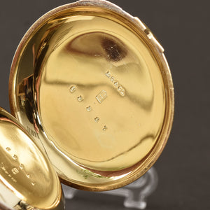 1901 Am. WALTHAM 18K Gold Hunter 16s Pocket Watch