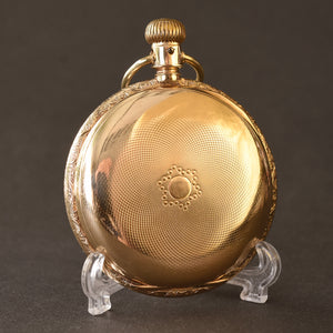 1896 AGASSIZ Swiss 14K Gold Hunter/Savonette Pocket Watch