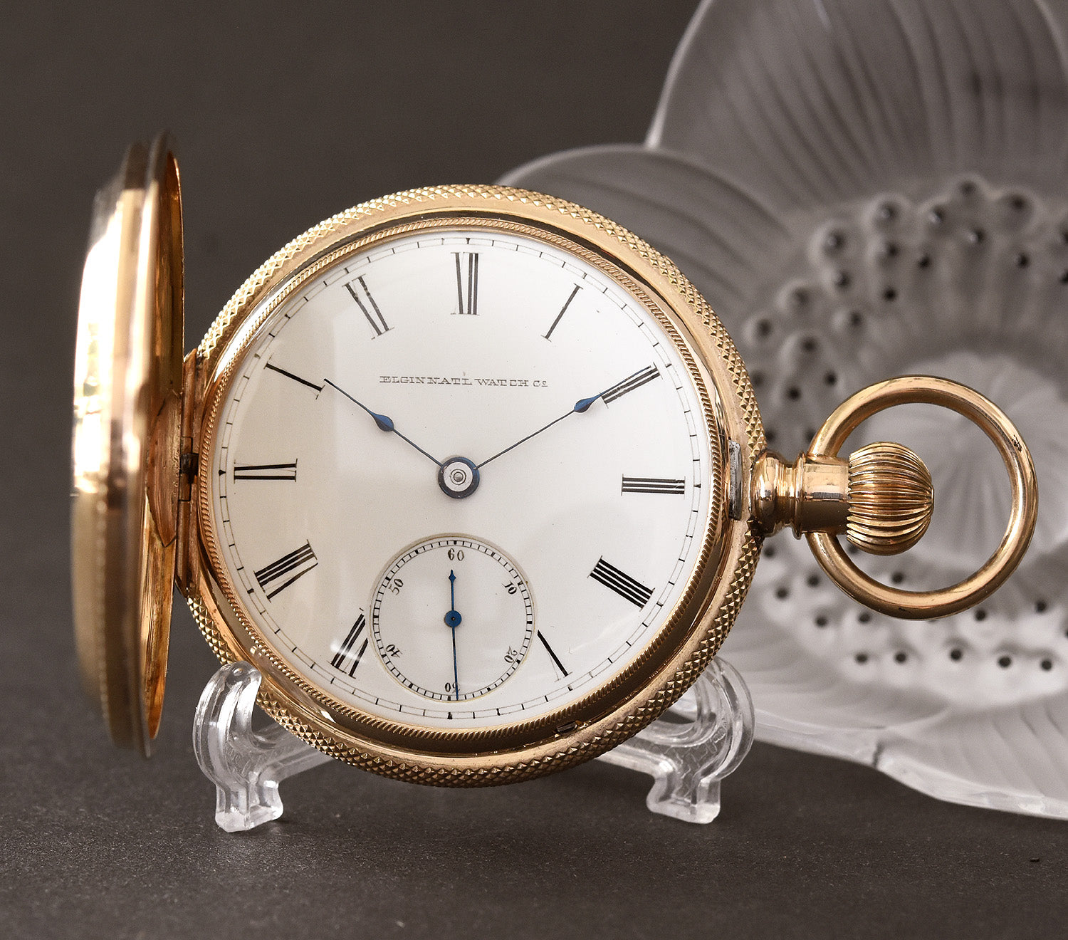 1884 ELGIN Wheeler 14K Gold Hunter 18s Pocket Watch – empressissi
