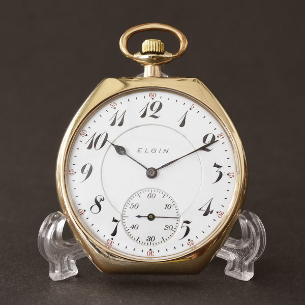 1912 ELGIN USA 'Elite' Grade 384 Art Deco Dress Pocket Watch