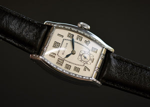 1930 BULOVA 'Lone Eagle' Gents Art Deco Antique Watch