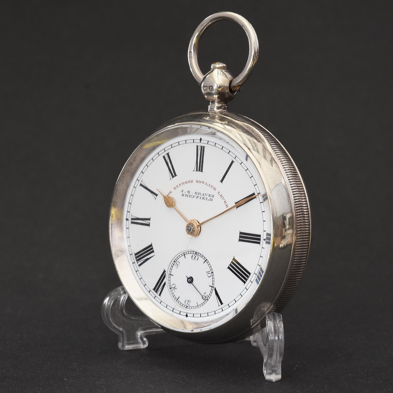 1823 J.G. GRAVES Early English KWKS Silver Pocket Watch
