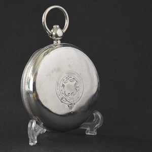 1823 J.G. GRAVES Early English KWKS Silver Pocket Watch