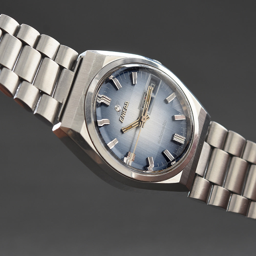 70s ENICAR Automatic Day/Date Gents Vintage Watch