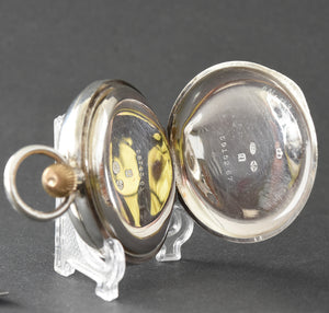 1911 Sterling Silver Gents Swiss Pocket Watch