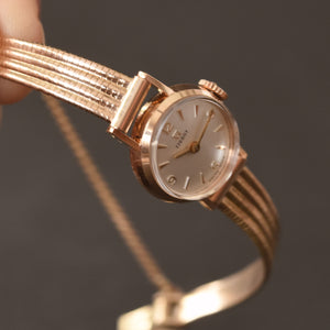1963 TISSOT Ladies 14K Solid Gold Vintage Cocktail Watch