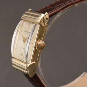 40s GIRARD PERREGAUX 14K Solid Gold Gents Dress Watch