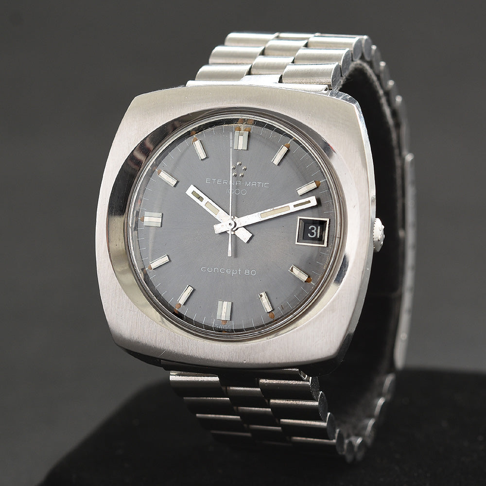 60s ETERNA Eternamatic-1000 Concept 80 Date Swiss Vintage Watch