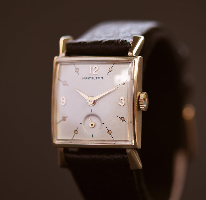 1956 HAMILTON USA 'Sinclair' 14K Gold Gents Dress Watch