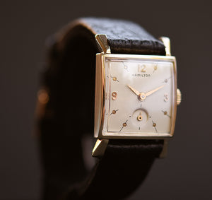 1956 HAMILTON USA 'Sinclair' 14K Gold Gents Dress Watch