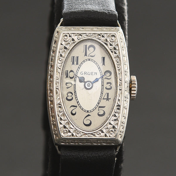 20s GRUEN 'Cartouche' Ladies Art Deco Watch 0S-72
