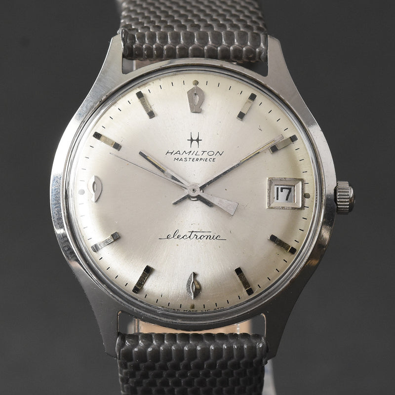70s HAMILTON Masterpiece Electronic Date Gents Swiss Vintage Watch
