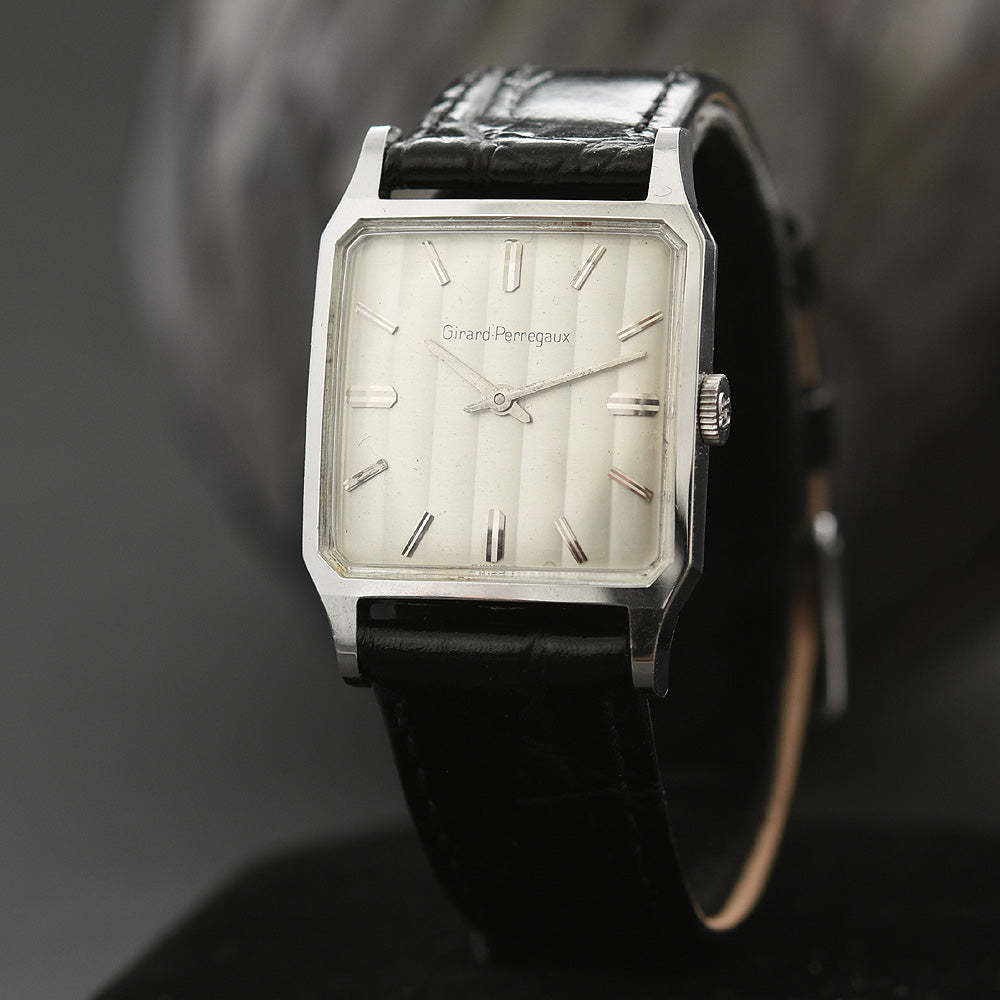 60s GIRARD-PERREGAUX Gents Vintage Tuxedo Dial Dress Watch