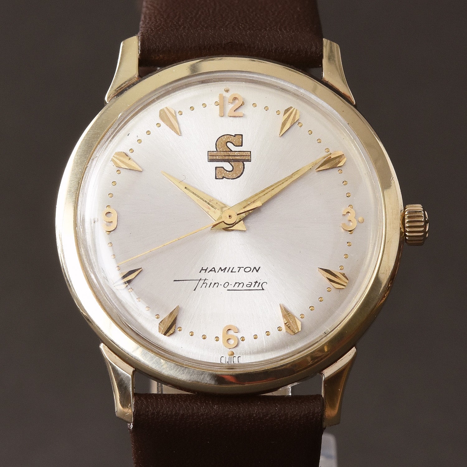 1962 HAMILTON T-300 Automatic Thin-O-Matic 10K Gold Swiss Vintage