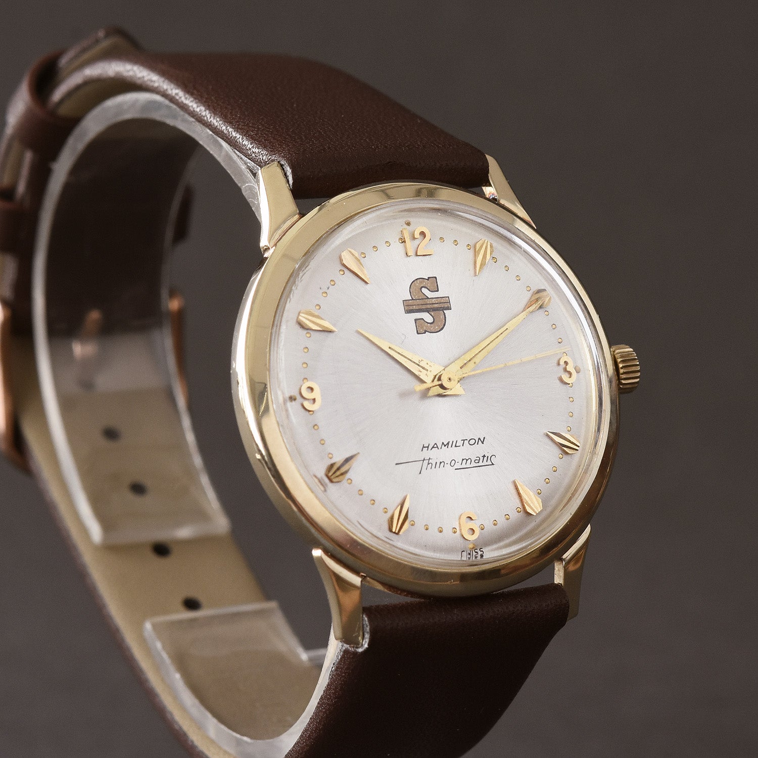 1962 HAMILTON T-300 Automatic Thin-O-Matic 10K Gold Swiss Vintage Watch