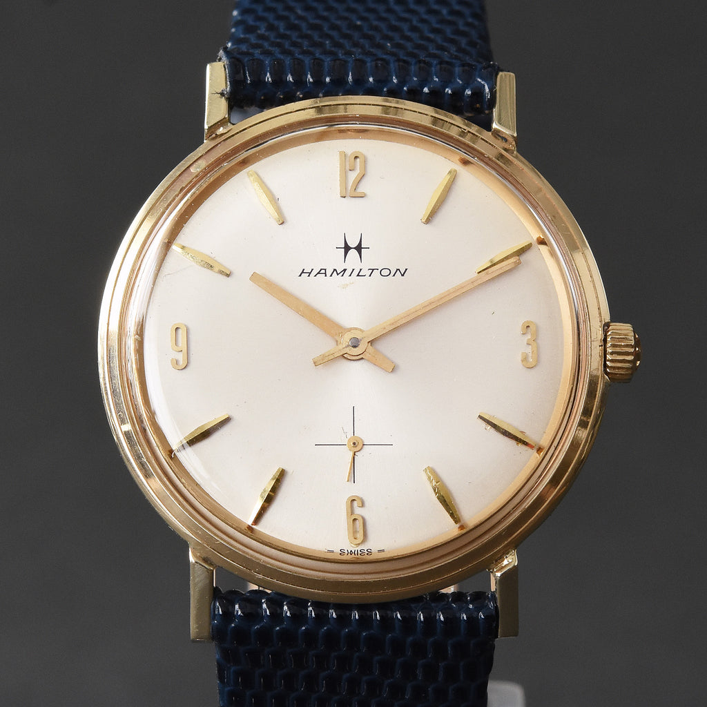 1968 HAMILTON 'Thinline 2035' 14K Gold Gents Vintage Dress Watch