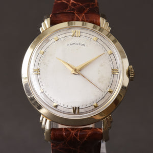 1953 HAMILTON USA 'Sedgman' 14K Gold Gents Dress Watch