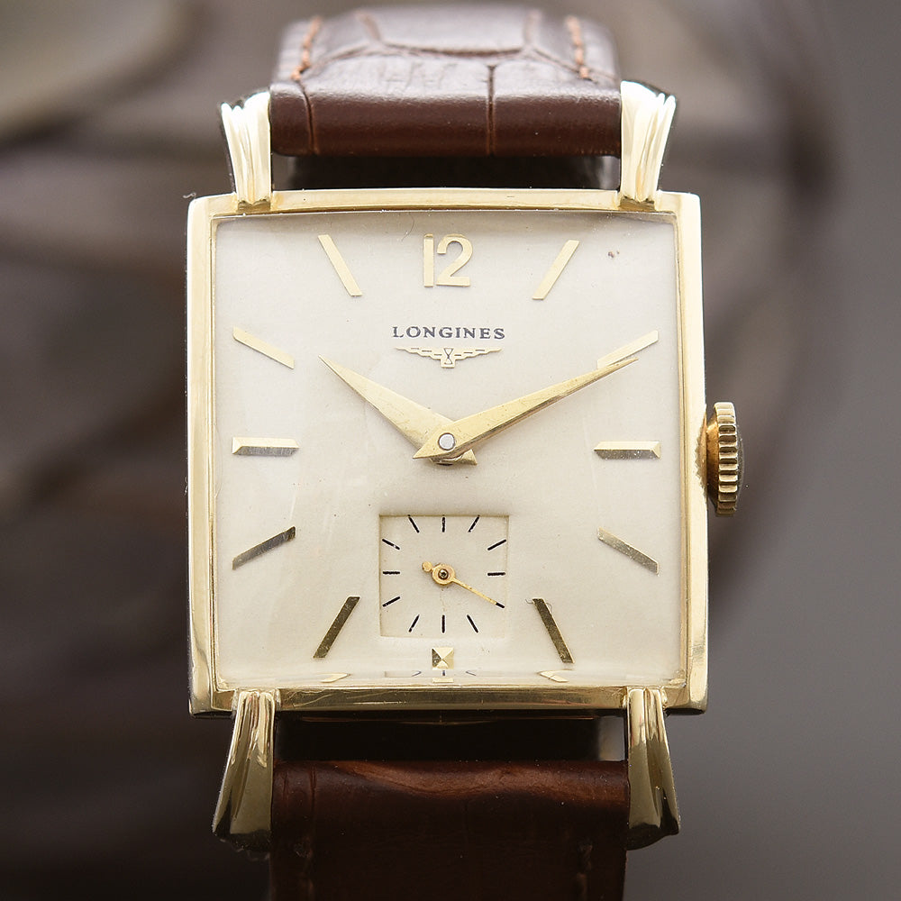 1951 LONGINES Gents 14K Solid Gold Vintage Watch