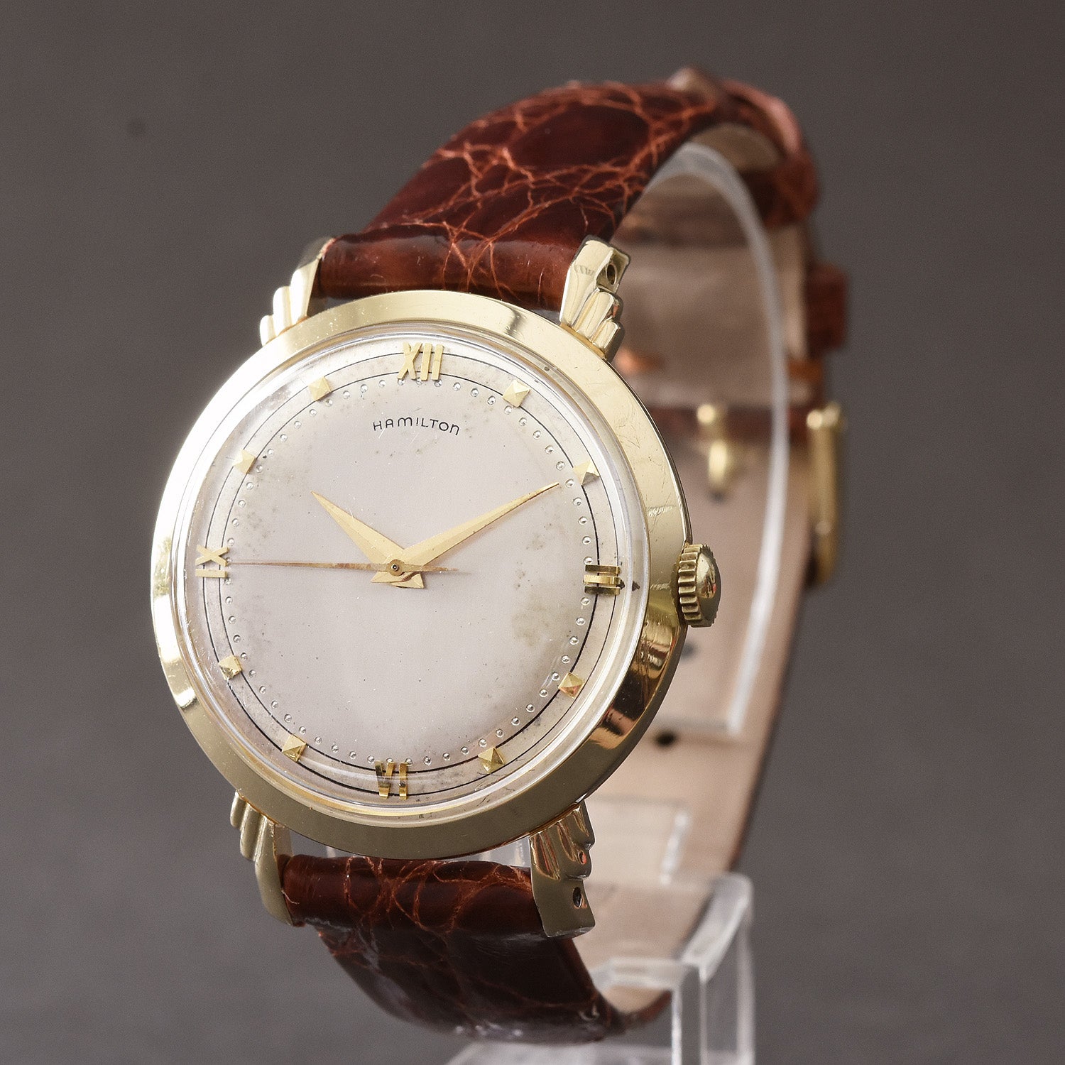 1953 HAMILTON USA 'Sedgman' 14K Gold Gents Dress Watch empressissi