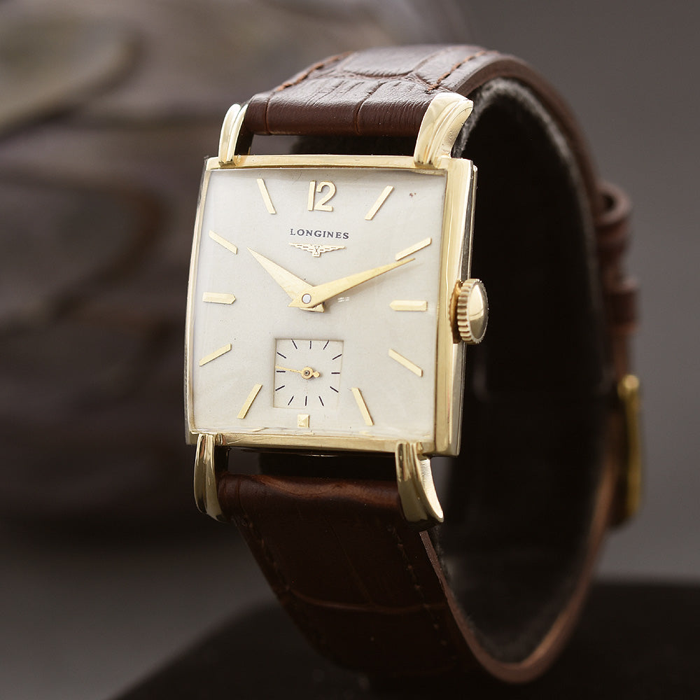 1951 LONGINES Gents 14K Solid Gold Vintage Watch