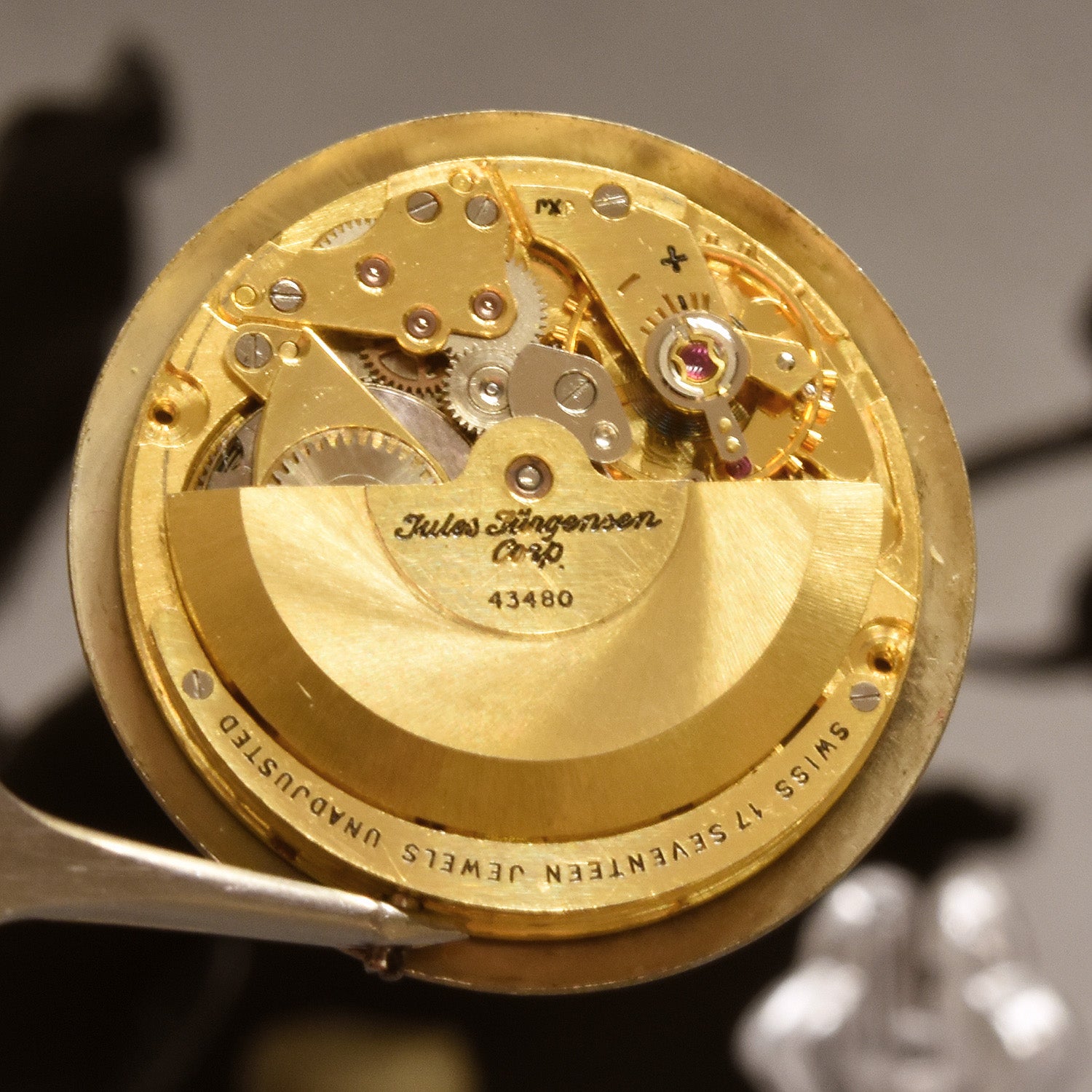 60s JULES JURGENSEN Automatic Gents 14K Solid Gold Watch