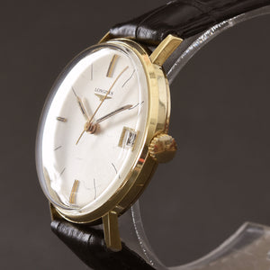 1967 LONGINES Date Vintage Swiss Gents 18K Gold Watch Ref. 8261