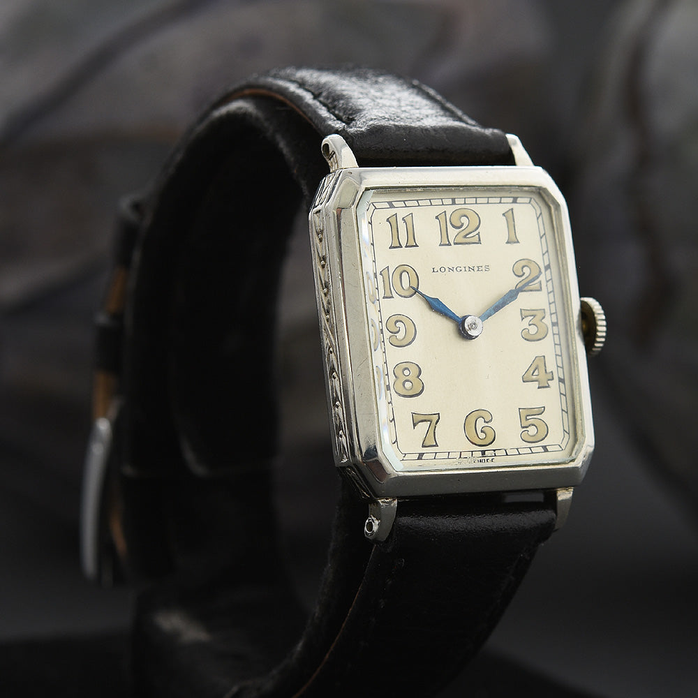 1926 LONGINES Gents Art Deco Octagon Watch