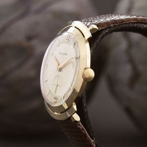 1957 BULOVA USA 23 Jewels 14K Solid Gold Gents Vintage Watch