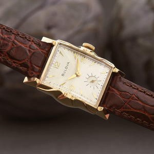 1951 BULOVA Swiss 14K Solid Gold Gents Vintage Watch