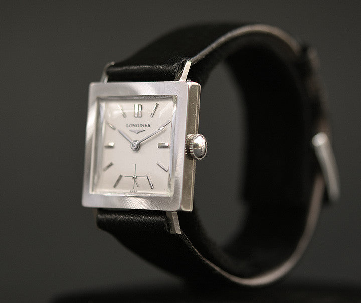 1963 LONGINES Gents 14K Solid White Gold Dress Watch