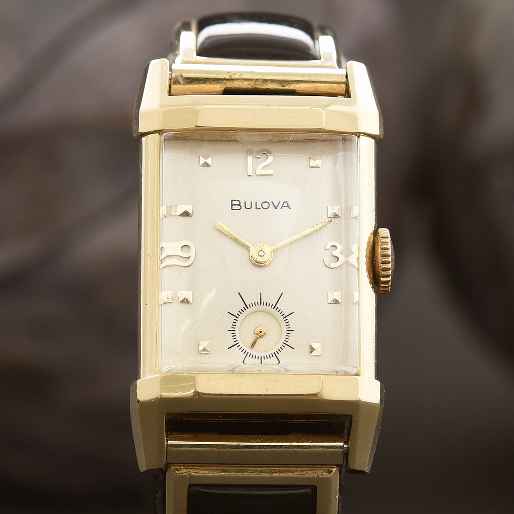 1948 BULOVA USA 'Duncan' 14K Solid Gold Gents Vintage Watch