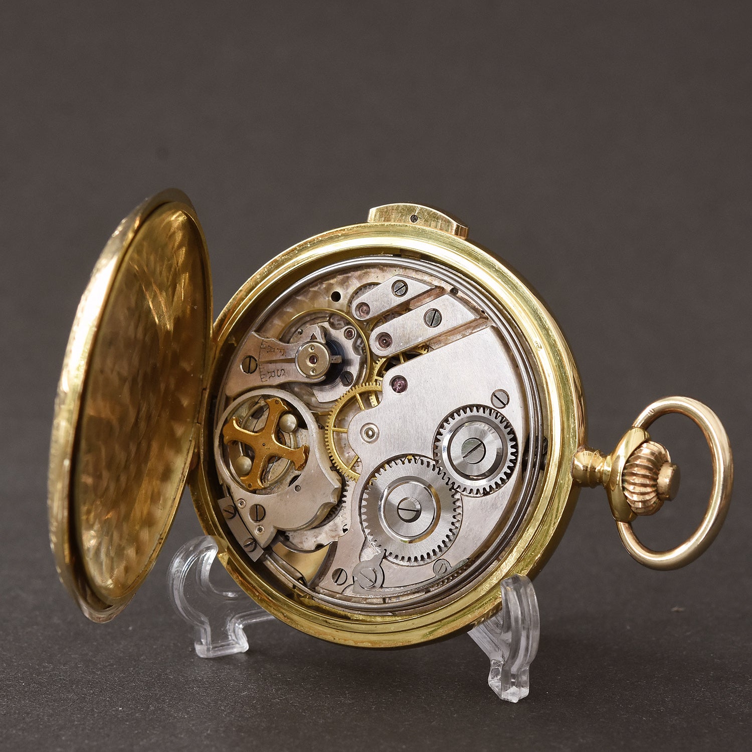 1920s ANGELUS Quarter Repeater 18K Gold Swiss Pocket Watch