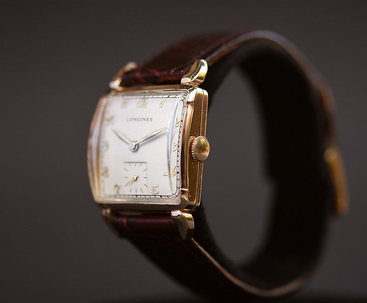 1948 LONGINES Gents 14K Solid Yellow Gold Dress Watch