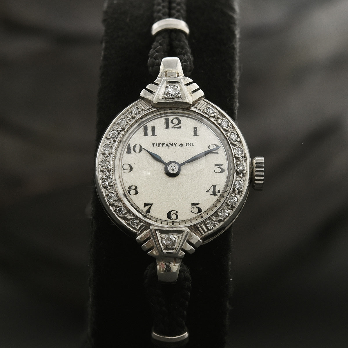30s TIFFANY Ladies 14K Gold/Diamonds Art Deco Watch