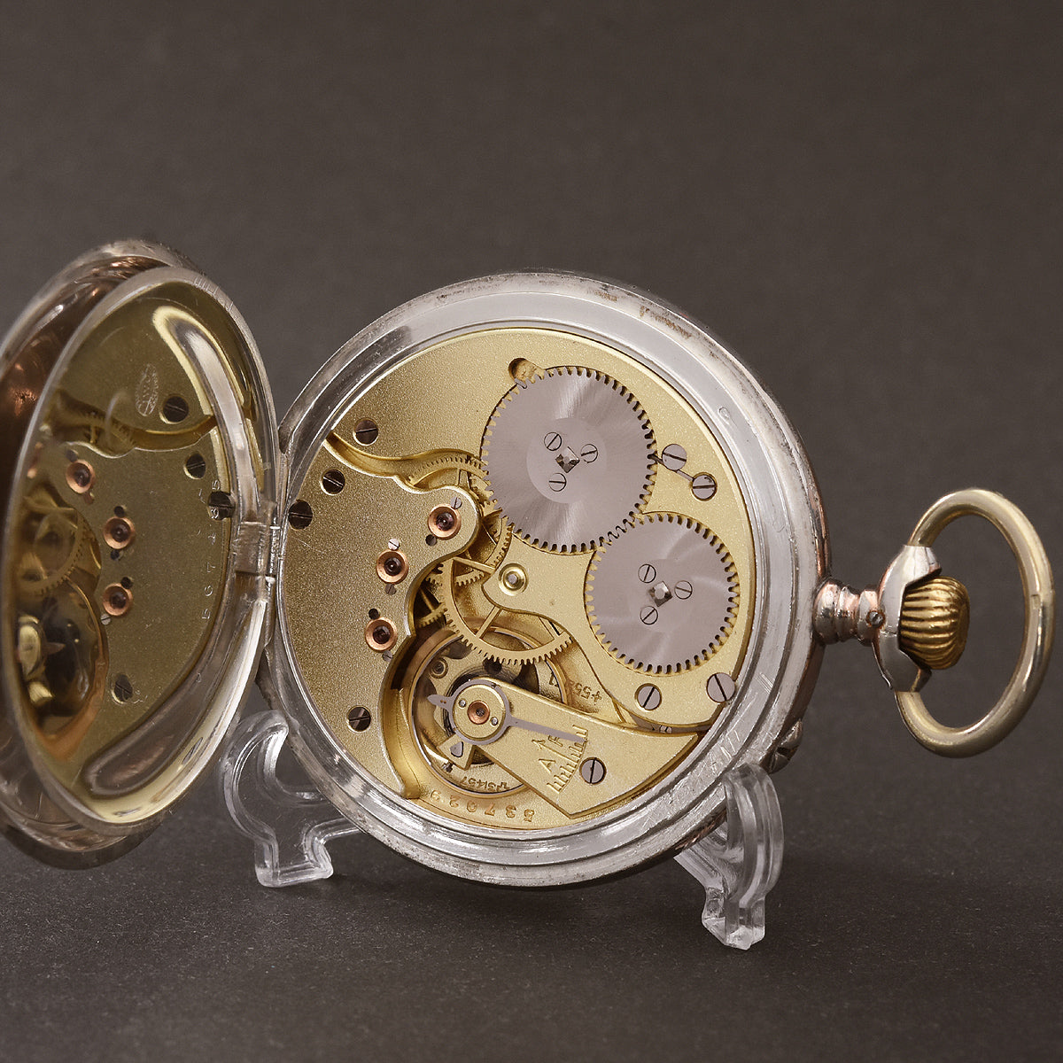 1912 IWC Schaffhausen Swiss Silver Pocket Watch