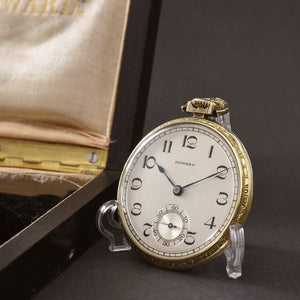 1921 E. HOWARD Series 12 Art Deco Pocket Watch w/Box